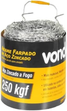 Arame Farpado 250kgf 250 metros - Vonder