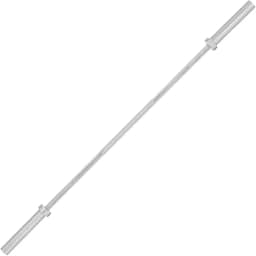 Barra Maciça Olímpica Supino Reto 1,2m Com 2 Prisilhas Para Segurar Anilha