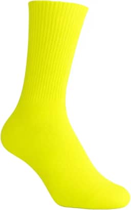 Meia Esportiva de Alta Visibilidade, Poliamida, para Academia, Ciclismo e Corrida, Tamanho Unico