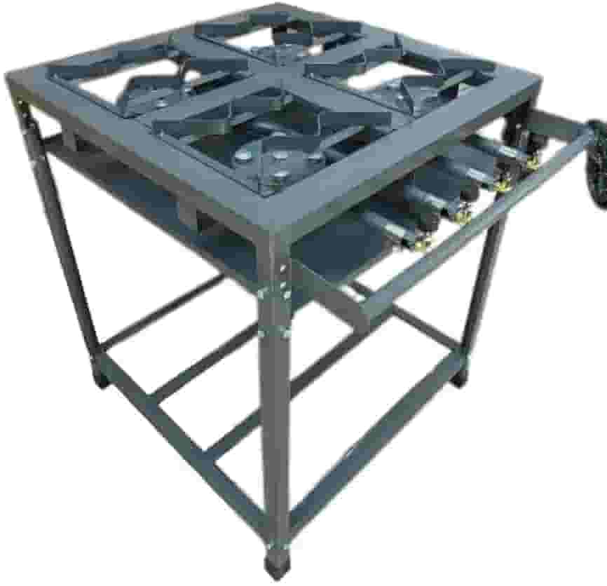 Fogão Industrial 4 Bocas Alta Pressão c/Mang e Registro