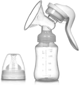 Bomba Tira-Leite Manual 150 ml – Extrator de Leite Materno com Alavanca Ergonômica, Silicone Livre de BPA, Coletor Portátil e Silencioso para Amamentação