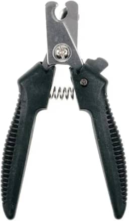 Alicate para Cortar Unhas de Animais de Estimação Pet, Gato, Cachorro, 12 cm, Vermelho ou Preto (Preto)