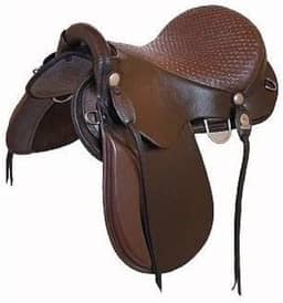 Sela Ouro Multirraça Marrom Completa Couro Legítimo Luxo Cavalgada