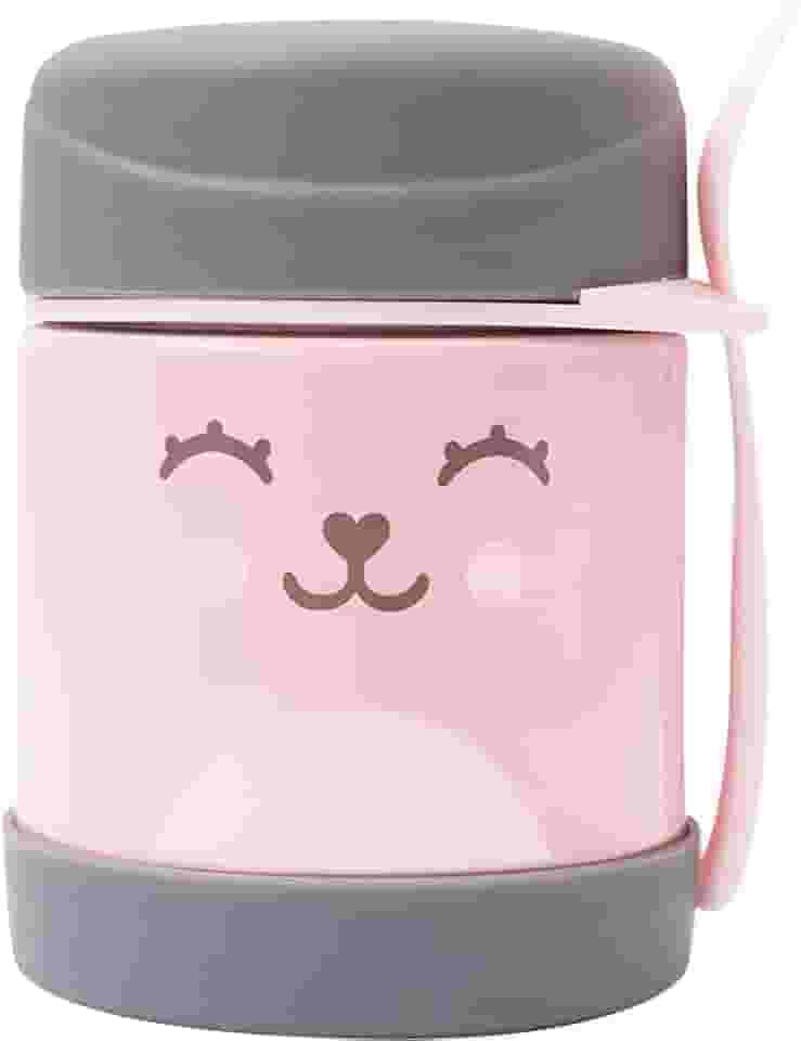 Buba Pote Termico C/Colher - Gumy Rosa Buba Rosa