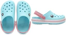 Sandália crocs crocband clog juvenil navy/red