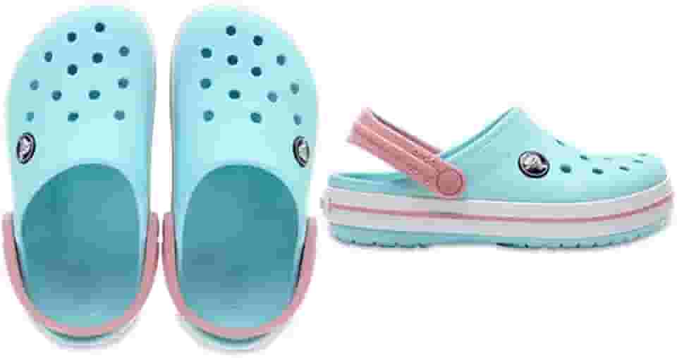 Sandália crocs crocband clog juvenil navy/red