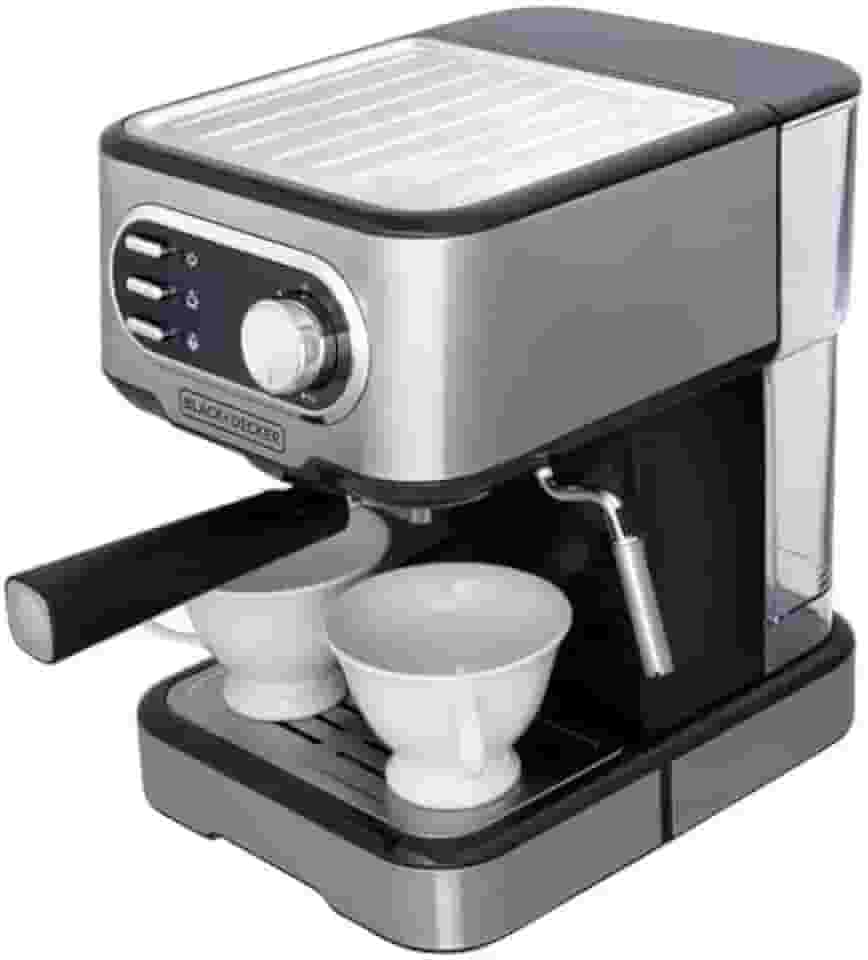 BLACK+DECKER Cafeteira Elétrica, Compatível com Cápsulas Nespresso e Dolce Gusto, Até 2 Xícaras de Café Simultâneas, 220 V, Modelo CE1100G-B2