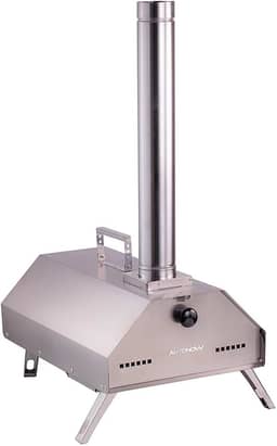 Mini Forno de Pizza A Lenha Antonow - Portátil - Inox Escovado