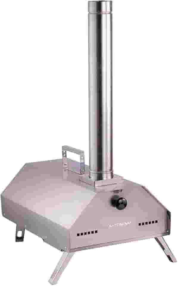 Mini Forno de Pizza A Lenha Antonow - Portátil - Inox Escovado
