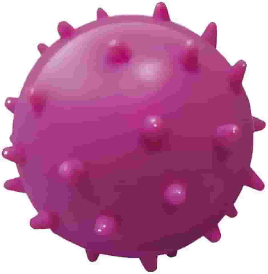 Furacão Pet Bola Maciça Colorida Mamona 60Mm Para Cães