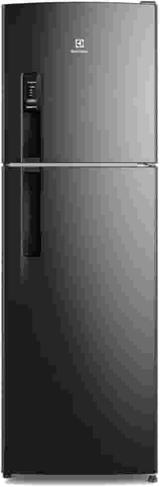 Electrolux Geladeira Electrolux Frost Free 400L AutoSense Duplex Black Inox Look (TF44B) 220V