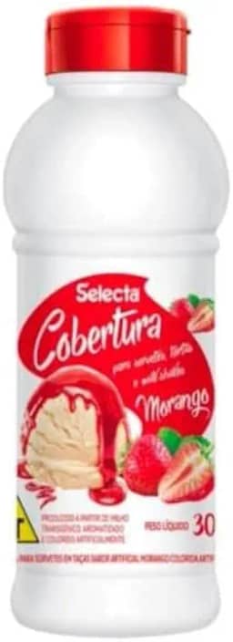Cobertura para Sorvete Morango 300g - Selecta