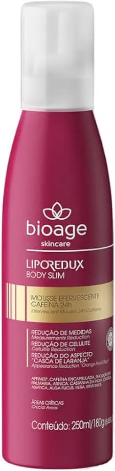 Lipo Redux Body Slim Mousse Efervescente Redutor Medidas Anticelulite Cafeína 24h Bioage