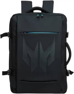 Mochila Acer Predator Robust PBG470 Preta com detalhes azuis 30 litros com 6 compartimentos internos