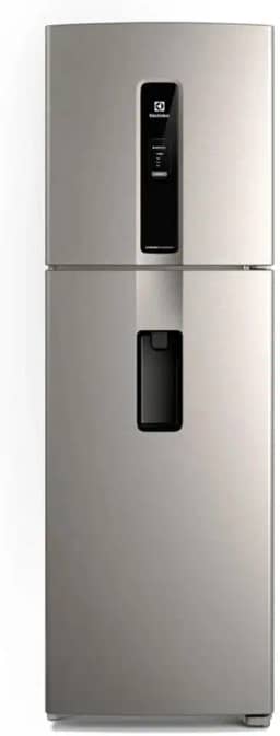 Geladeira Electrolux Frost Free Inverter 410L Água na Porta com AutoSense Duplex Inox Look (IW46S) 127V