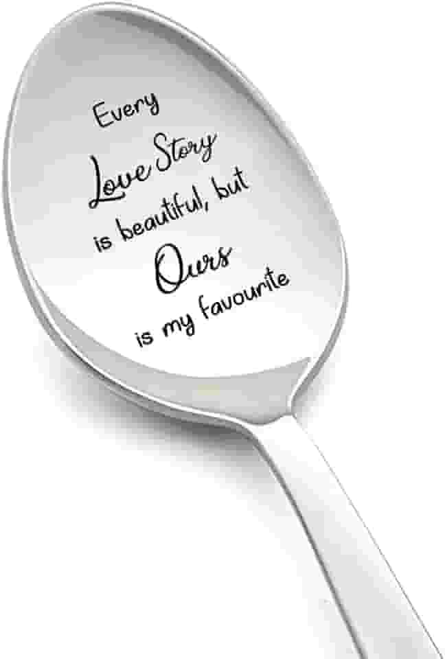 Presentes de aniversário de Natal para namorado, namorada, cada história de amor é linda colher para esposa marido, presente romântico de dia dos namorados para casais, colheres de chá de café de 20