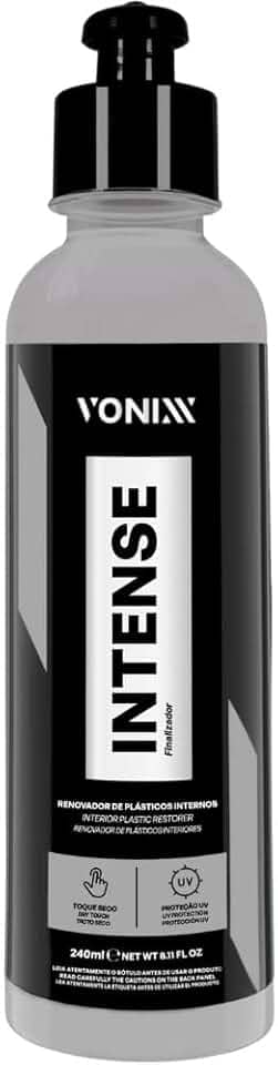 Produto para Revitalizar Painel Carro Plásticos Internos Automotivos Intense Vonixx 240ml