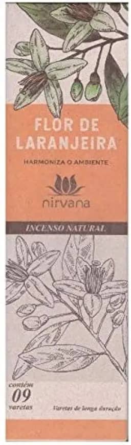 Incenso Natural Flor de Laranjeira 100% Natural (9 Varetas)