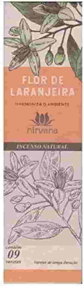 Incenso Natural Flor de Laranjeira 100% Natural (9 Varetas)