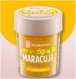 Esfoliante Corporal Sabonete Mousse Maracujá 350g - Hidramais - Dupla Ação: Esfolia e Hidrata, Textura Leve e Perfumada para a Pele