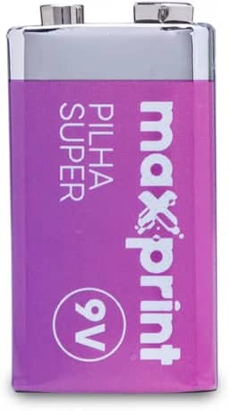Pilha Comum Maxprint 9V  c/ 1