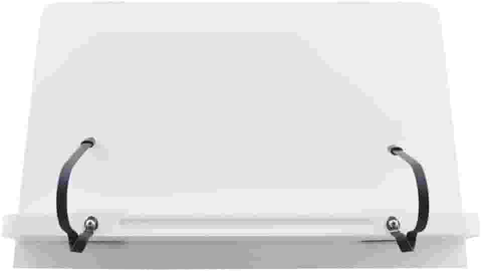 Marca Fácil Apoio De Leitura Livro E Tablet - Lundene Branco com detalhes em cinza