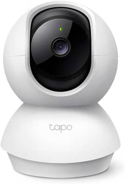 TP-Link-Tapo C200, Camera de Segurança Wi-Fi 360º, 1080p Full HD, Visão Noturna, Audio de duas vias, Detecção de Movimentos, Trabalha com Alexa, 512G de Armazenamento Local, Armazenamento na Nuvem