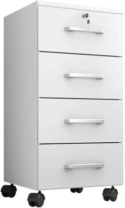 Gaveteiro Organizador com rodinhas e chave de segurança