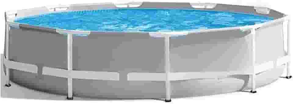 Piscina Com Estrutura Em Prism, 3,05 Metros × 76 CentíMetros, Cinzenta, Adequada Para Adultos E Uso Familiar