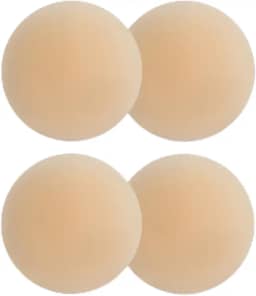 2 pares de sutiã de silicone adesivo reutilizável - sutiã invisível pegajoso para mulheres