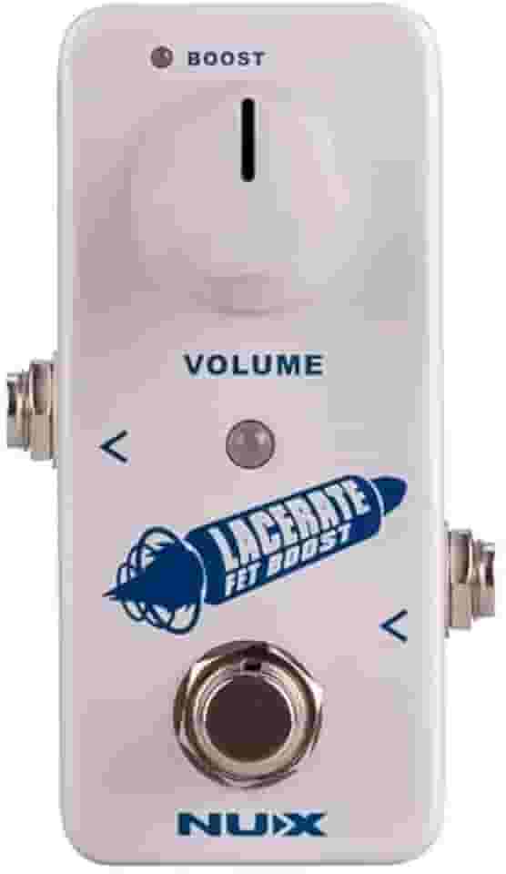 NUX Pedal Boost Lacerate NFB-2 | para Guitarra, Circuito Dual FET, Modos Clean/Crank, True/Buffer Bypass, Operação 9V/18V, Carcaça de Metal Compacta