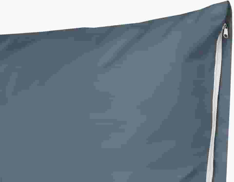 Kit 2 Fronhas C/Zíper Percal Flex 400 Fios 70cm X 50cm Simples (Azul Topázio)