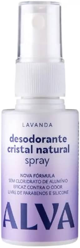 Alva Desodorante Spray Cristal Natural Lavanda Vegano 30ml
