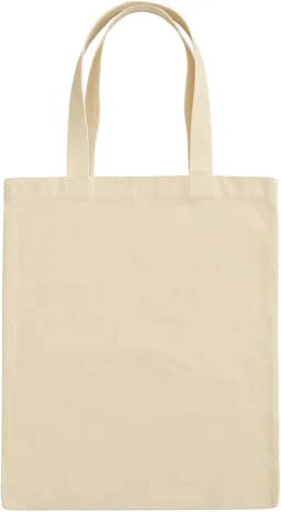 Bolsa Sacola Eco Bag de Algodão 30 x 40 cm Bege Cru Natural Ecológico e Reutilizável com Costura e Alças Reforçadas