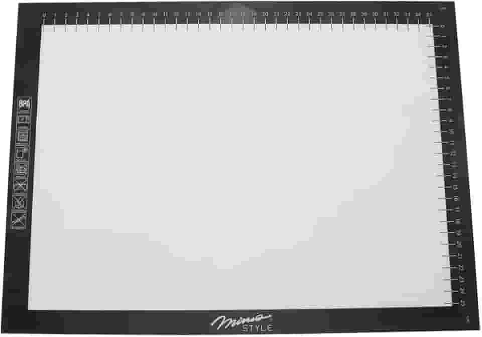 Mimo Style Folha de Silicone com Fibra de Vidro para Assar Antiaderente 40x30cm, Com Medidas em CM Ideal Para Grelhas e Fornos, Massas de Torta e Pizza, Suporta Até 220ºC e Não Precisa Untar