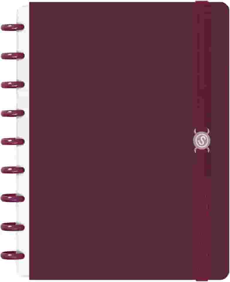 Caderno De Disco ISCOOL Inteligente M Solid Colors Marsala
