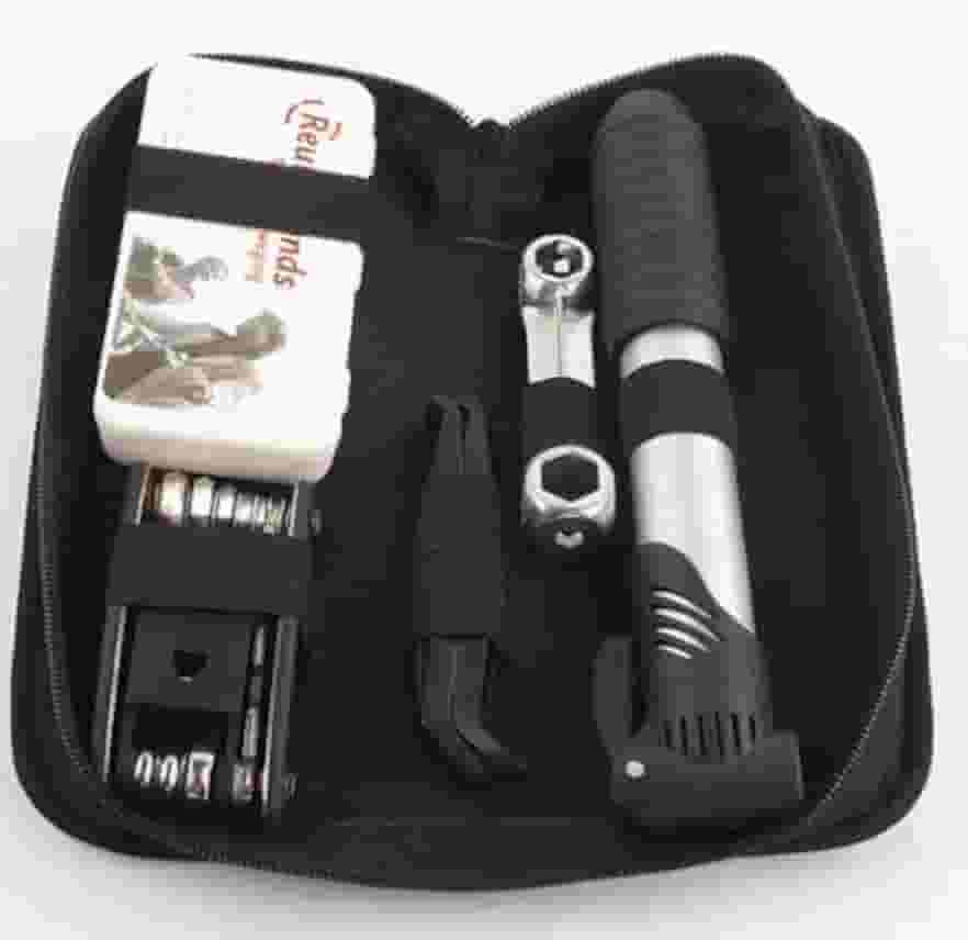 Kit Ferramentas Bike Chaves Remendo Reparo Pneu Bolsa Quadro