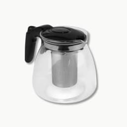 Chaleira de Vidro Borossilicato 1150ml com Infusor de Inox Removível – Elegante, Resistente e Ideal para Chá Quente ou Gelado