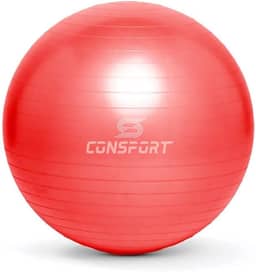 Bola de Pilates Bola Suiça 55cm para Pilates Yoga Anti Estouro Fitness Fisioterapia Para Exercícios