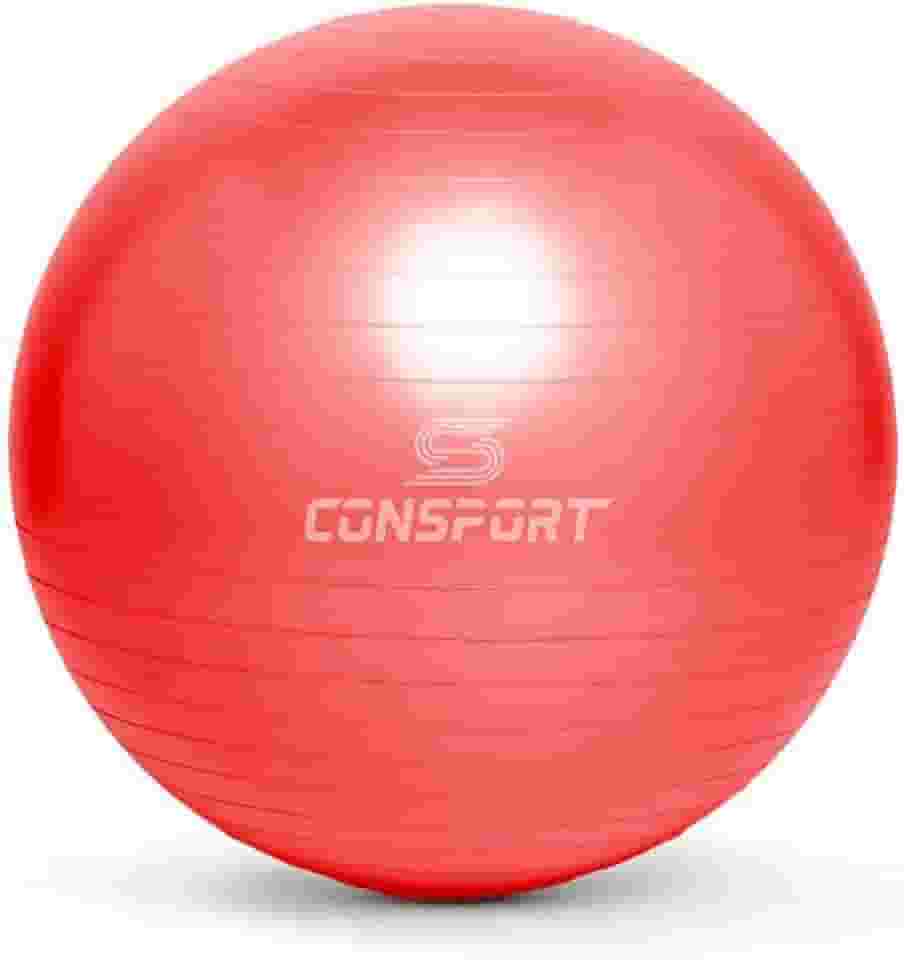 Bola de Pilates Bola Suiça 55cm para Pilates Yoga Anti Estouro Fitness Fisioterapia Para Exercícios