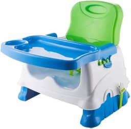 Cadeira de Alimentação Refeição Portátil para Bebê Até 24kg Azul Multmaxx