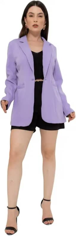 Max Blazer Feminino Longo em Alfaiataria com Bolsos – Elegância e Estilo Atemporal | REF: BLZ-005