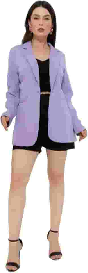 Max Blazer Feminino Longo em Alfaiataria com Bolsos – Elegância e Estilo Atemporal | REF: BLZ-005