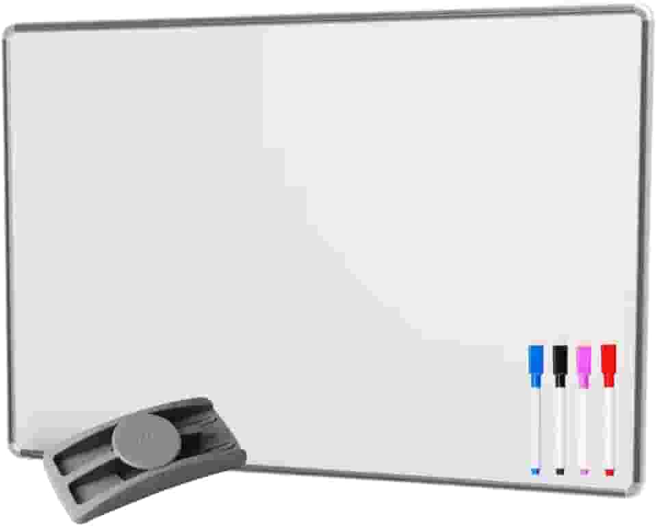 Lousa Quadro Branco Aluminio 40x30 + Apagador + 4 Marcador