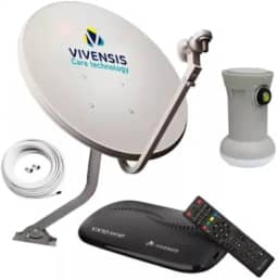 Kit Parabólica Ku Completo Vivensis para TV Digital