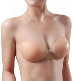 Sutien Sutiã Silicone Adesivo Aumenta Colar Peito Seios Sem Alça Invisível