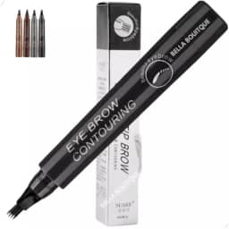 Caneta Para Sobrancelha Fio A Fio Cor Preto Para Maquiagem Microblading Tatoo Cor 5 Preto