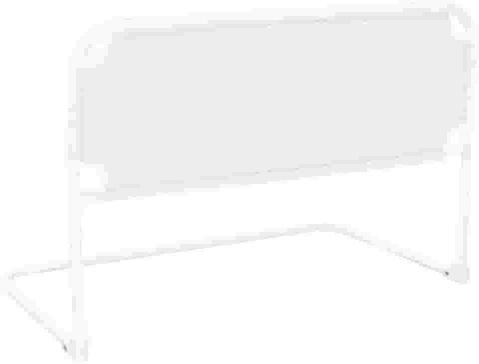 Grade de Proteção para Cama, Aço Tubular com Tela Poliéster, 68x54x33 cm, Dobrável, Ajustável para Colchões 10-35 cm, para Crianças e Idosos (Branca)