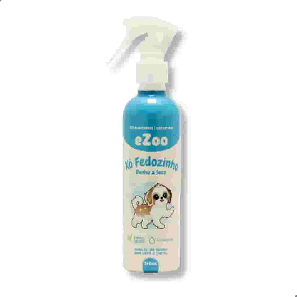 Banho a Seco Spray Xô Fedozinho Sem Enxágue Pet Shop Banho e Tosa Cachorro e Gato Pet Clean 500 ml - eZoo