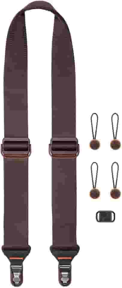 Peak Design Alça deslizante para câmera, Eclipse, configurável como uma tira de pescoço ou ombro, liberação rápida e conexão, lateral lisa e aderente, alças de câmera para fotógrafos, capacidade de 90